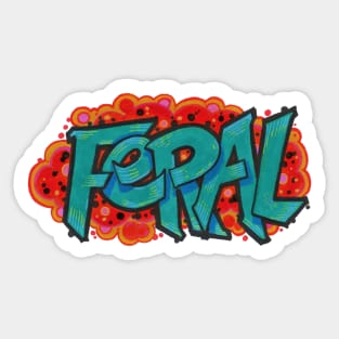 FERAL Sticker